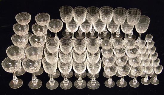 Late 20th C. Kosta and Boda clear