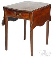 LATE CHIPPENDALE MAHOGANY PEMB