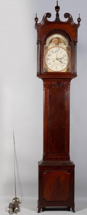 LATE CHIPPENDALE MAHOGANY TALL