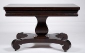 Late Classical Card Table Amer
