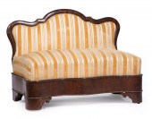 LATE CLASSICAL CARVED MAHOGANY