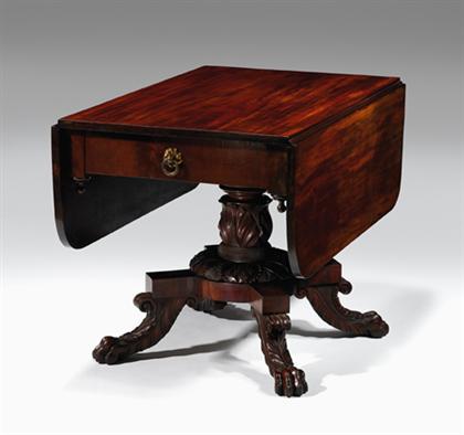 Late Classical mahogany breakfast