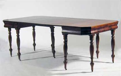Late Classical mahogany two-part