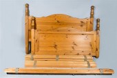 LATE CLASSICAL STYLE PINE BEDL