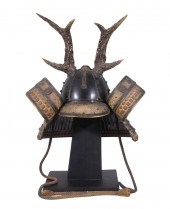 LATE EDO JAPANESE SAMURAI HELM