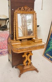 LATE EMPIRE BURL WOOD DRESSING