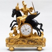 LATE EMPIRE ORMOLU AND PATINAT