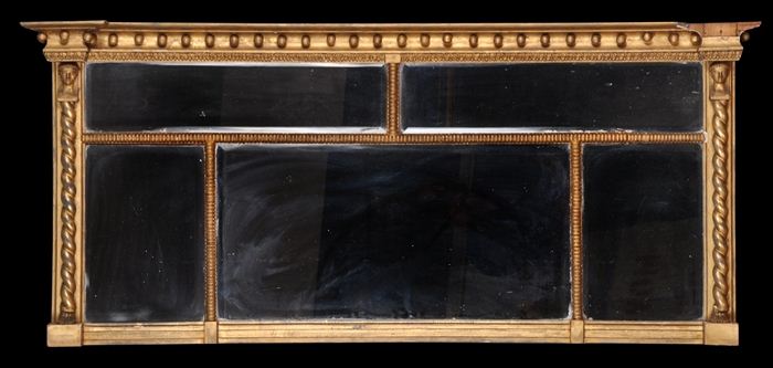 LATE FEDERAL CARVED GILT GESSO