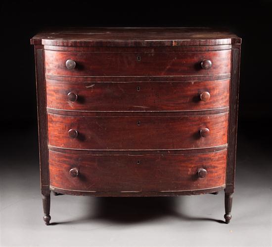 Late Federal carved mahogany