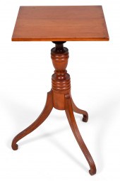 LATE FEDERAL CHERRY CANDLESTAN
