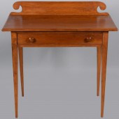 LATE FEDERAL CHERRY SIDE TABLE