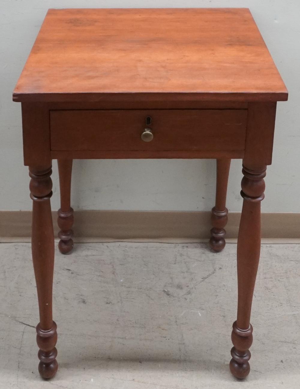 LATE FEDERAL CHERRY SINGLE DRAWER