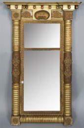 LATE FEDERAL GILTWOOD MIRRORLA