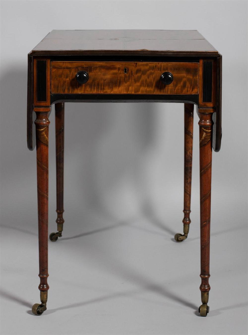 LATE FEDERAL INLAID AND PAINTED