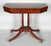 LATE FEDERAL INLAID MAHOGANY C