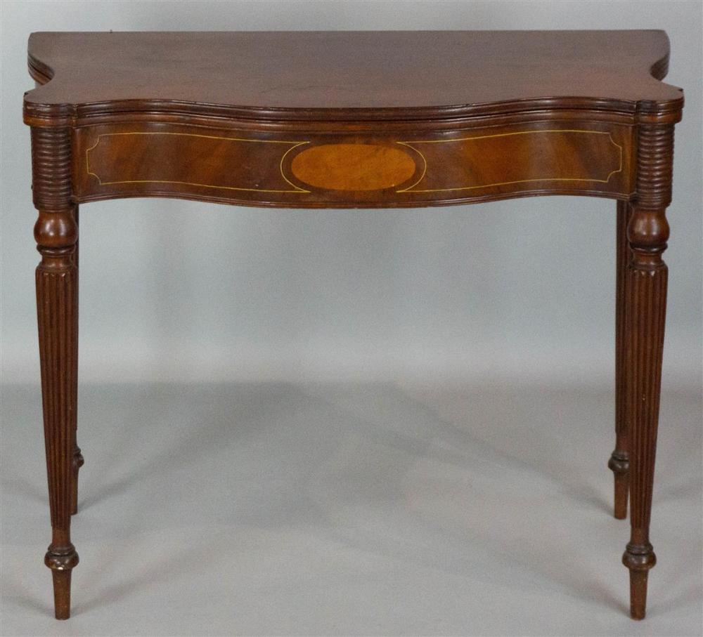 LATE FEDERAL INLAID MAHOGANY