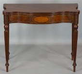 LATE FEDERAL INLAID MAHOGANY G