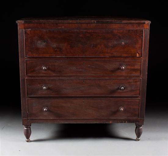 Late Federal mahogany butler's desk