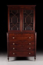 Late Federal mahogany butler's