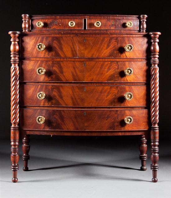 Late Federal mahogany deck-top