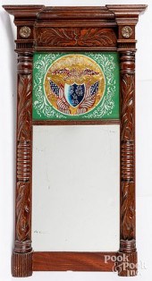 LATE FEDERAL MAHOGANY MIRRORLa