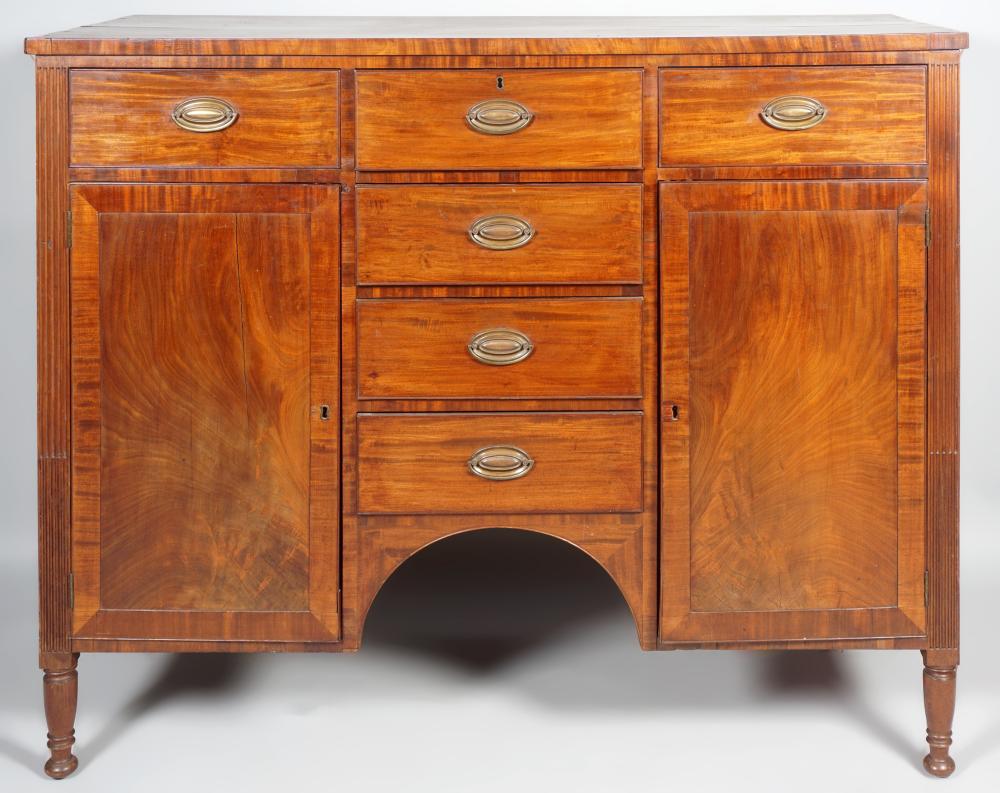 LATE FEDERAL MAHOGANY SIDEBOARD