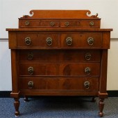 LATE FEDERAL MAHOGANY STEP-TOP