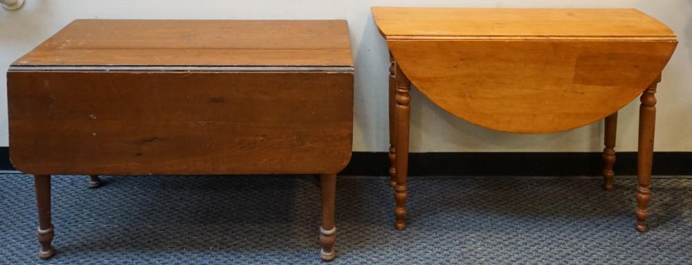 LATE FEDERAL PINE DROP LEAF TABLE