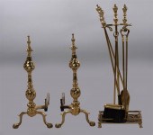 LATE FEDERAL STYLE BRASS ANDIR