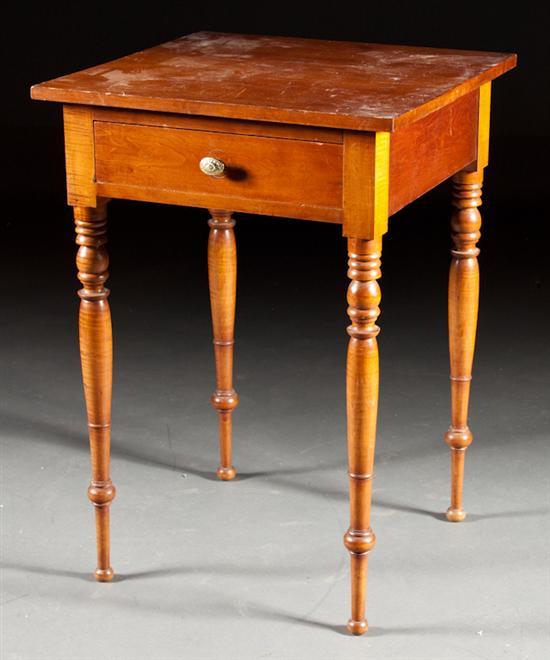 Late Federal turned tiger maple and