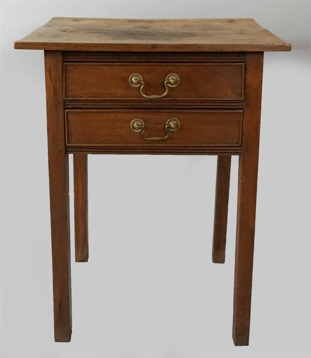 LATE FEDERAL WALNUT SIDE TABLE,