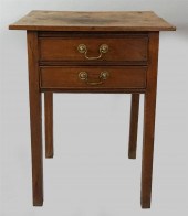 LATE FEDERAL WALNUT SIDE TABLE