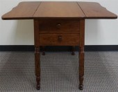LATE FEDERAL WALNUT TWO-DRAWER