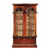 LATE GEORGE II MAHOGANY LIBRAR