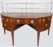 LATE GEORGE III INLAID MAHOGAN