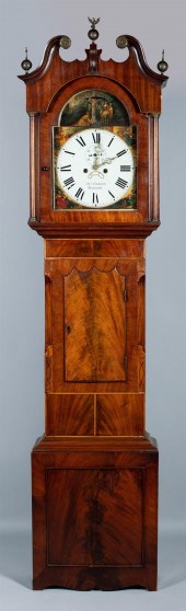 LATE GEORGE III INLAID MAHOGAN