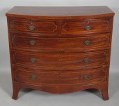 LATE GEORGE III INLAID MAHOGAN