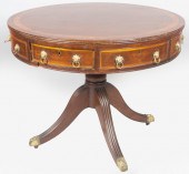 LATE GEORGE III INLAID MAHOGAN