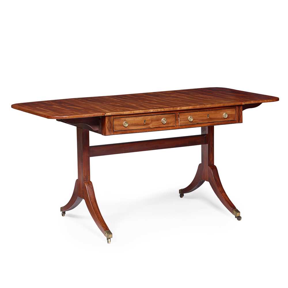 LATE GEORGE III MAHOGANY AND