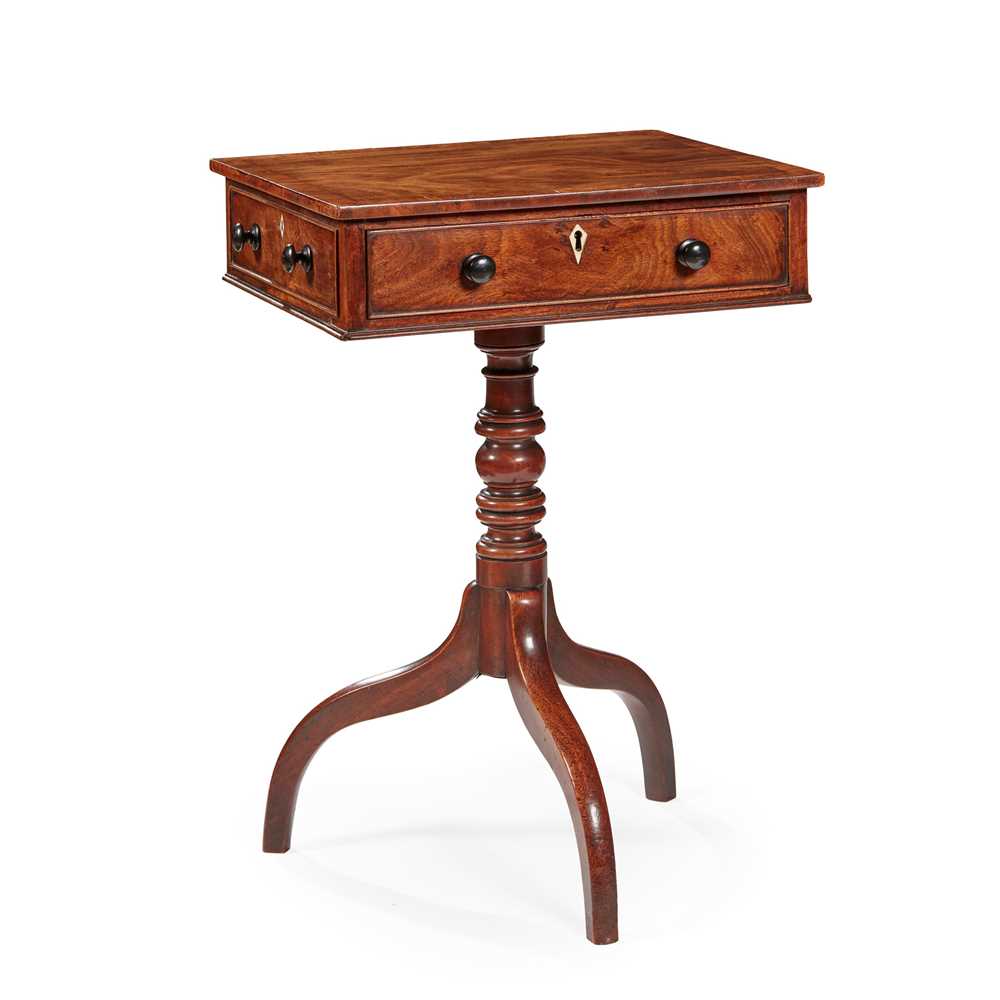 LATE GEORGE III MAHOGANY AND