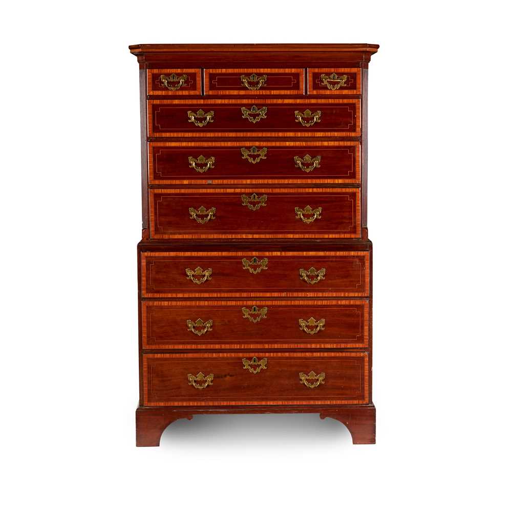 LATE GEORGE III MAHOGANY AND