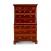 LATE GEORGE III MAHOGANY AND S
