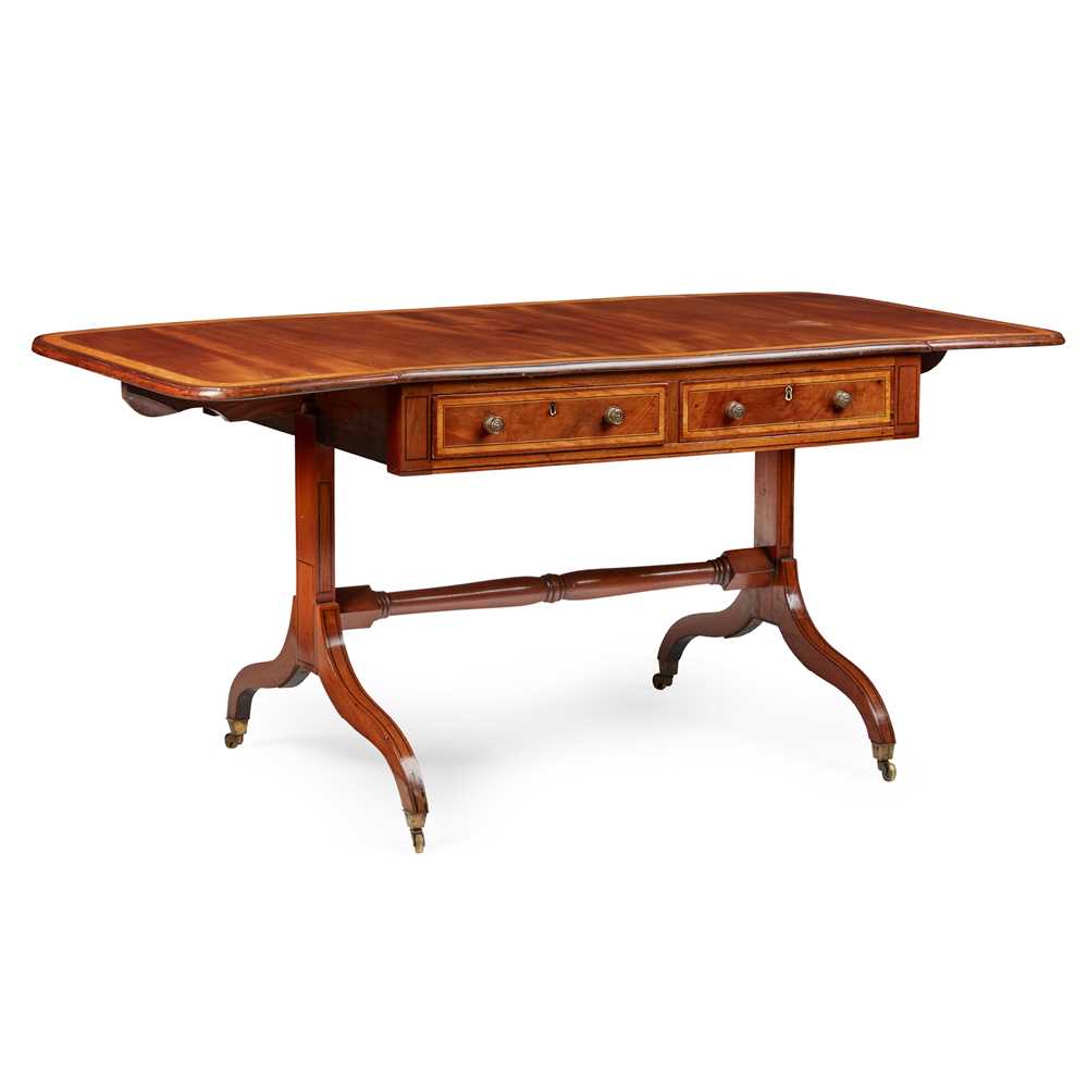 LATE GEORGE III MAHOGANY AND