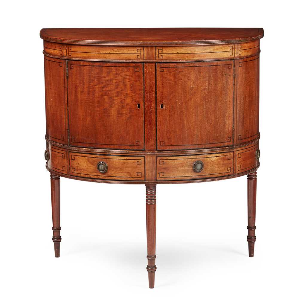 LATE GEORGE III MAHOGANY AND