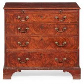 LATE GEORGE III MAHOGANY CHEST