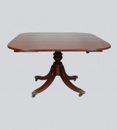 LATE GEORGE III MAHOGANY DROP-