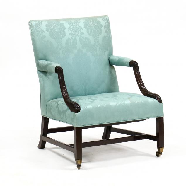 LATE GEORGE III MAHOGANY LOLLING