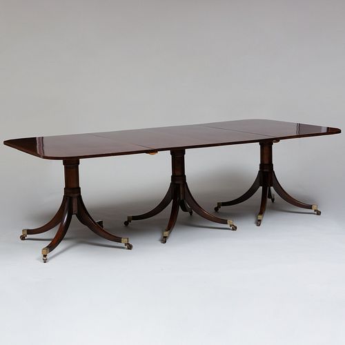 LATE GEORGE III MAHOGANY THREE