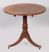LATE GEORGE III MAHOGANY TILT-