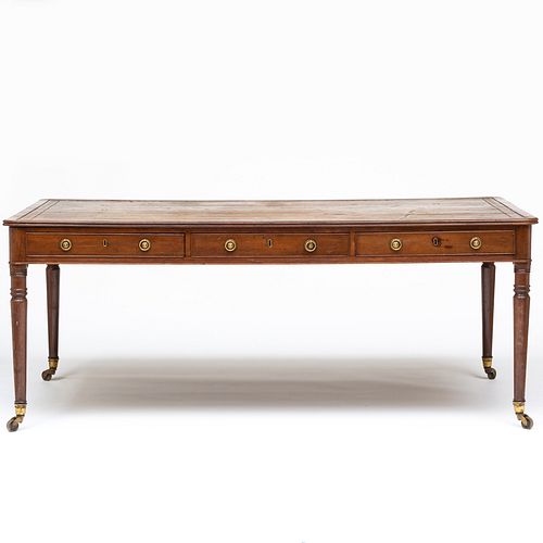 LATE GEORGE III MAHOGANY WRITING